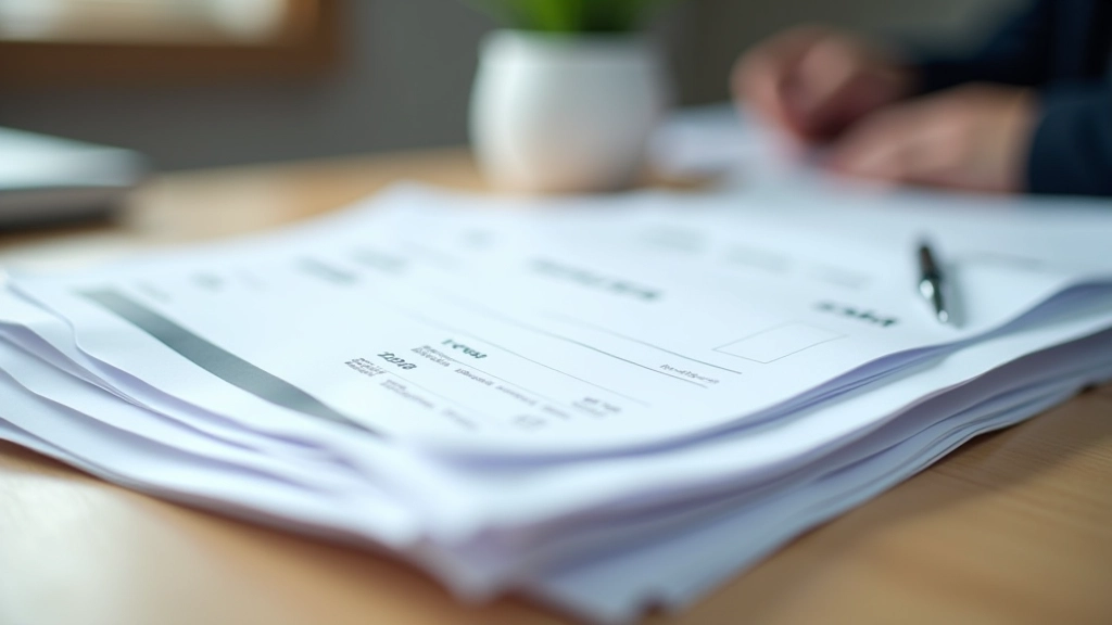 Organized collection of invoice documents showing various format layouts